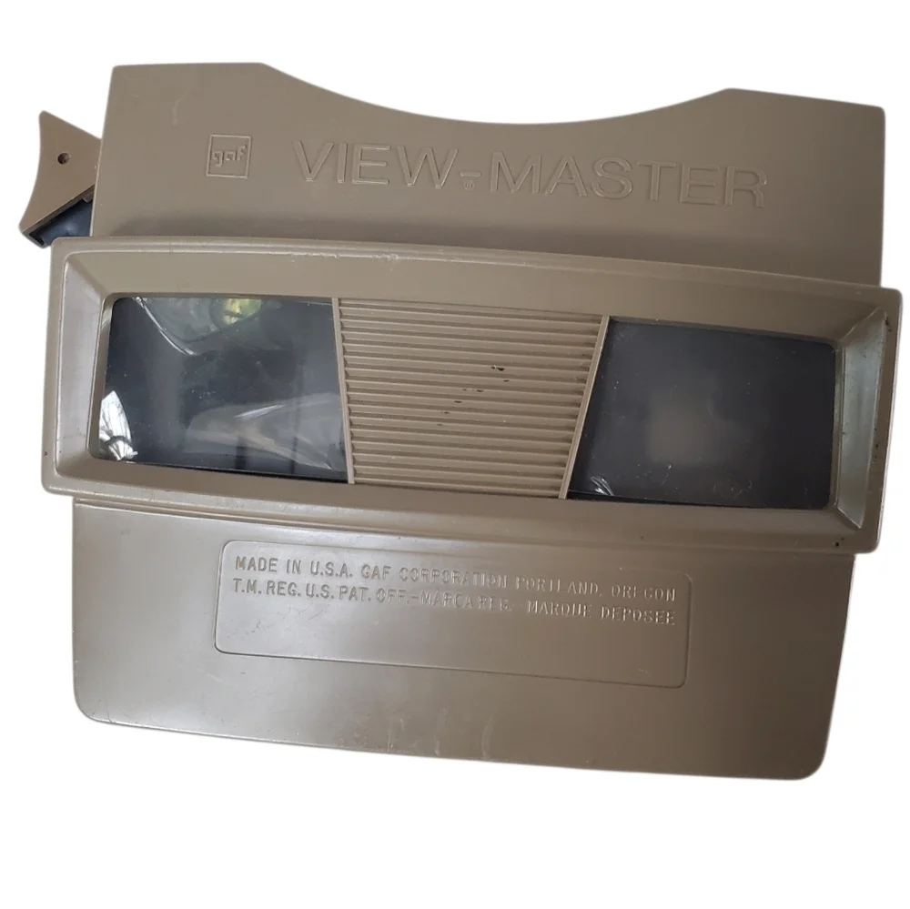 Vintage GAF View-Master Model G Viewer - Tan/Beige 1960s-70s 3D Toy